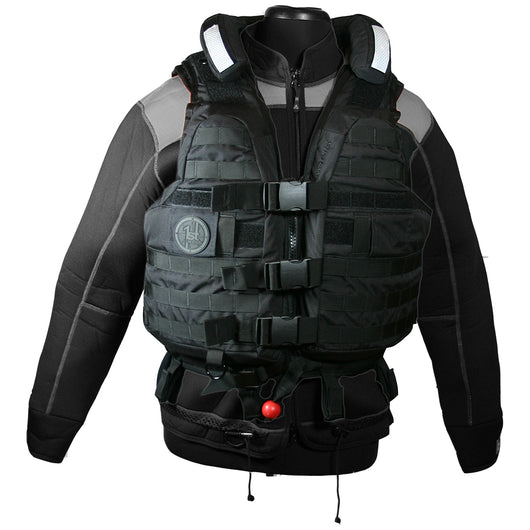 First Watch HBV-100 High Buoyancy Tactical Vest - Black - Medium to XL image 1