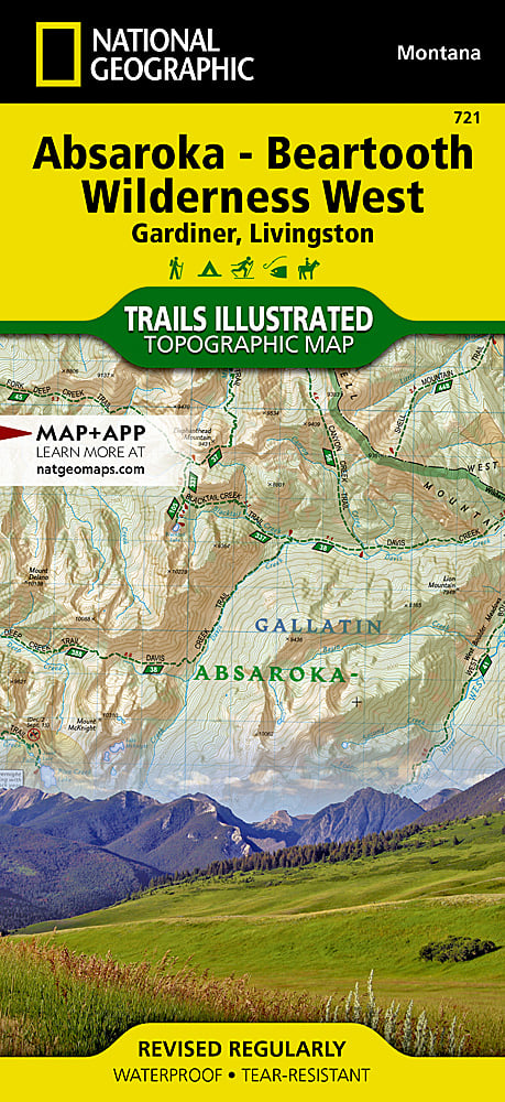 Absaroka-Beartooth Wilderness West: Map #721