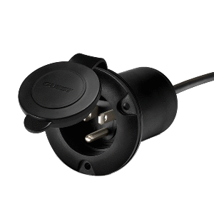 Guest Ac Universal Plug Holder - Black