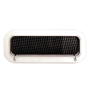 Beckson Drain Port - 4" x 14" x 2"-Depth - White/Clear image 0