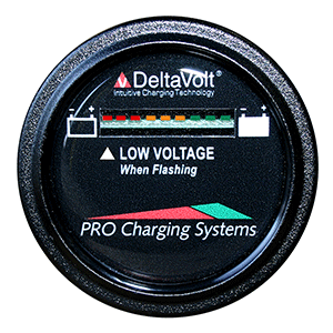 Dual Pro Battery Fuel Gauge - Deltaview® Link Compatible - 12v System (1-12v Battery, 2-6v Batteries)