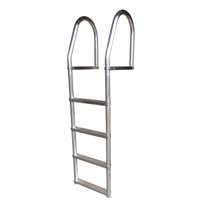 Dock Edge Fixed Eco - Weld Free Aluminum 4-Step Dock Ladder